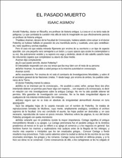 Portada Al pasado muerto