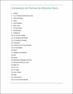 Portada Compilación de poemas de Alfonsina Storni
