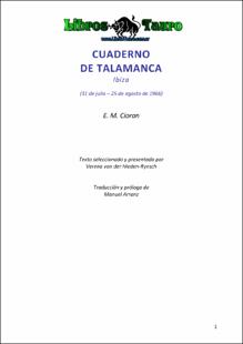 Portada Cuaderno de Talamanca