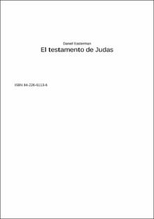 Portada El testamento de judas