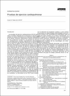 Portada Pruebas de ejercicio cardiopulmonar