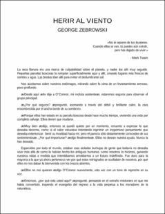 Portada Herir al viento