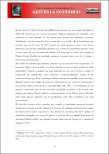 Portada que es la economia
