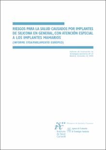 Portada Riesgos para la salud causados por implantes de silicona en generalcon atención especial a los implantes mamarios