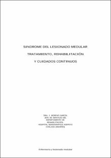 Portada Síndrome del lesionado medular tratamientorehabilitación y cuidados continuos