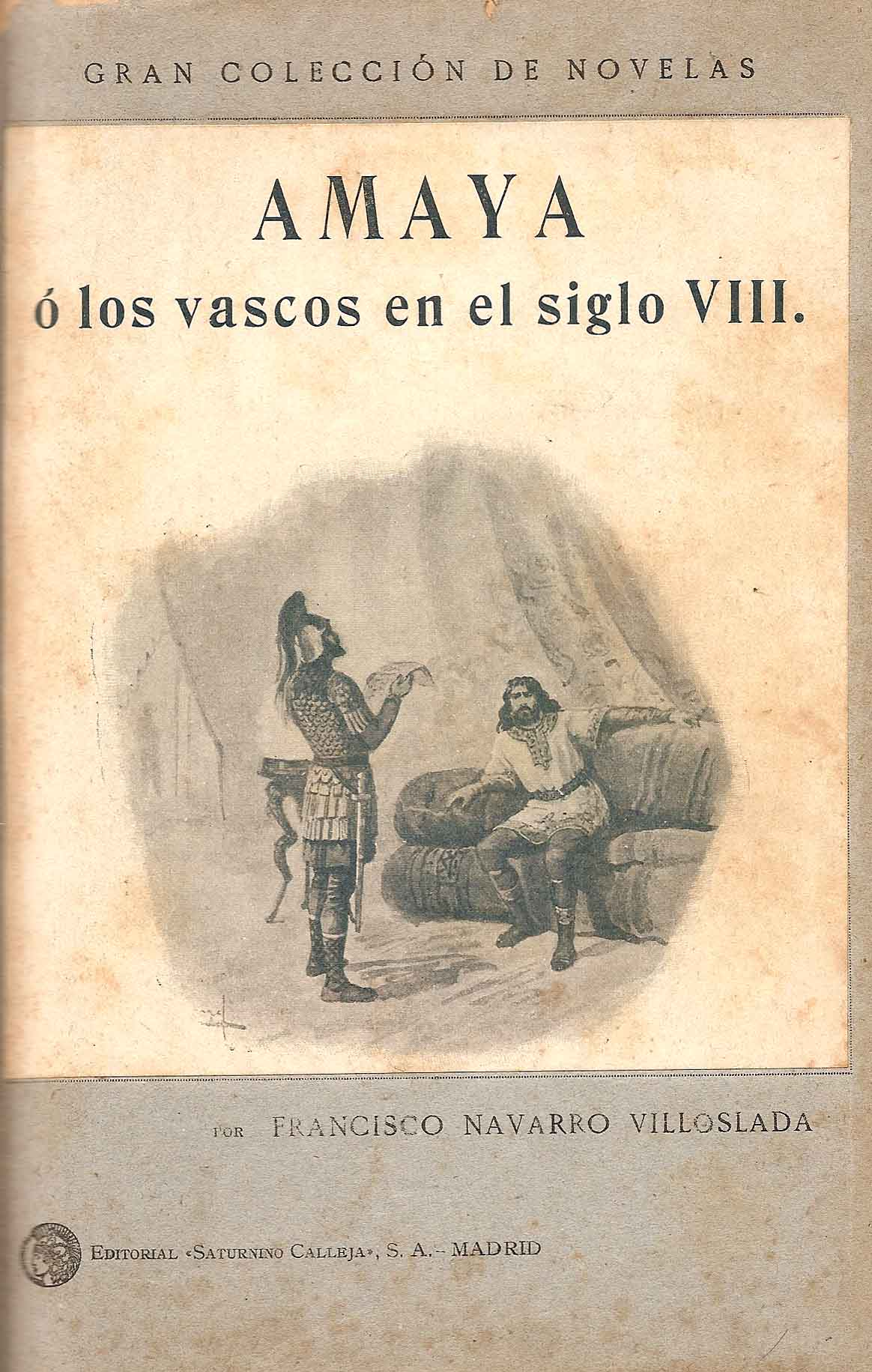 Portada Amaya ó Los vascos en el siglo VIII