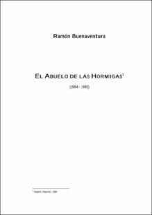 Portada El abuelo de las hormigas