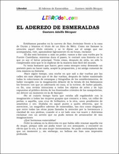 Portada El aderezo de esmeraldas