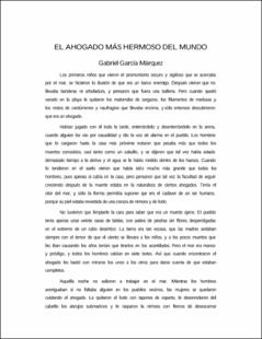 Portada El ahogado más hermoso del mundo