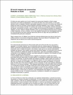 Portada El incivil maestro de ceremonias