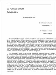 Portada El perseguidor