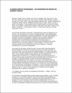Portada En invierno es mejor un cuento triste