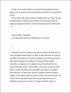 Portada La aventura de un fotógrafo en la plata