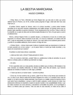 Portada La bestia marciana