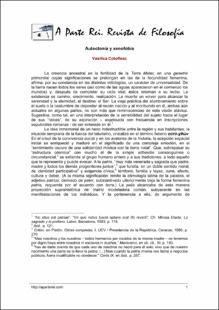 Portada Autoctonía y xenofobia
