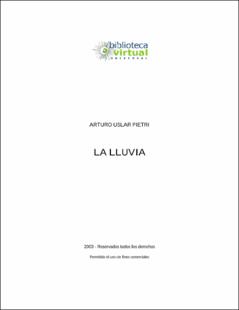 Portada La lluvia