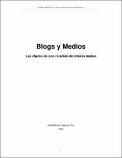 Portada Blogs y medios : las claves de una relación de interés mutuo