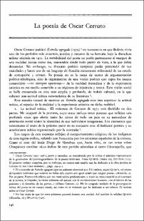 Portada La poesia de Oscar Cerruto