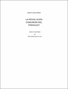 Portada La revolución comunera del Paraguay : Viriato Díaz Pérez