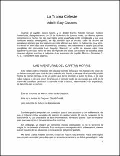 Portada La trama celeste