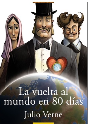 Portada La vuelta al mundo en 80 d&iacute;as