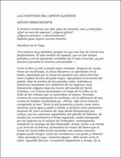 Portada Las aventuras del capitan alatriste
