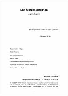 Portada Las fuerzas extrañas