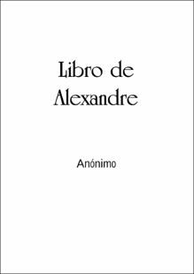 Portada Libro de Alexandre