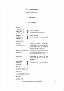 Portada Los condenados