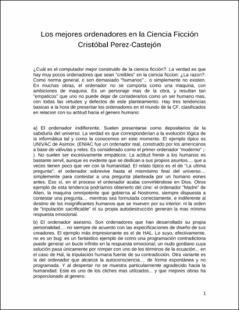 Portada Los mejores ordenadores en la ciencia ficción