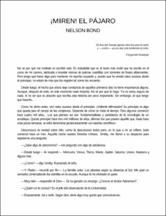 Portada miren! el pajaro