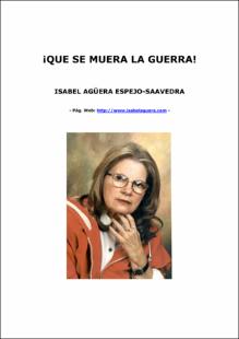 Portada Que se muera la guerra
