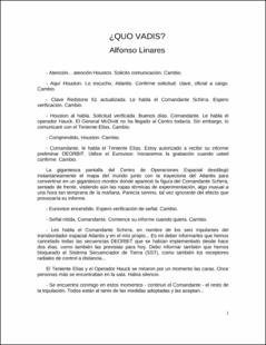 Portada ¿QUO VADIS?