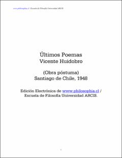 Portada Últimos poemas : (obra póstuma)