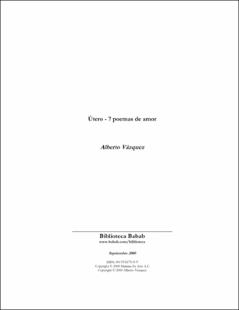 Portada Útero7 poemas de amor