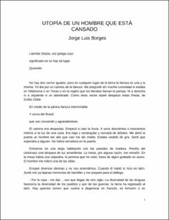 Portada Utopia de un hombre que esta cansado