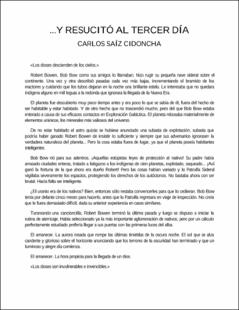 Portada …Y resucitó al tercer día