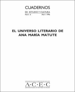 Portada El universo literario de Ana María Matute