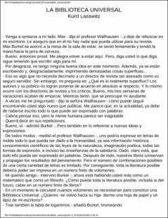 Portada La biblioteca universal