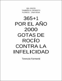 Portada 365+1 por el año 2000 gotas de rocío contra la infelicidad