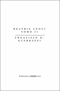 Portada Beatriz Cenci. Tomo II