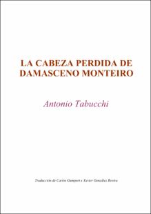 Portada La cabeza perdida de Damasceno Monteiro