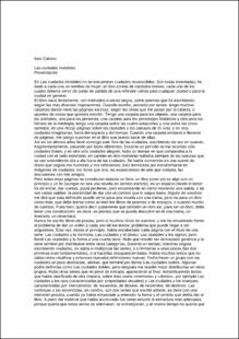 Portada Las ciudades invisibles : presentación