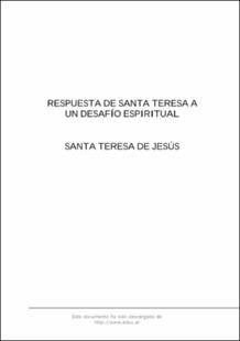 Portada Respuesta a un desafio espiritual