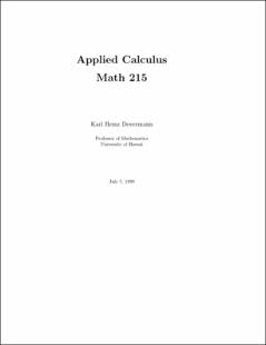 Portada Applied calculus math 215