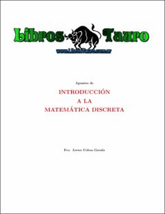 Portada Apuntes de introducción a la matemática discreta