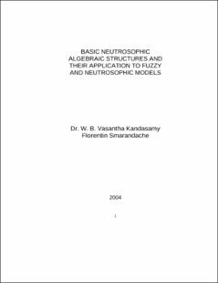 Portada Basic neutrosophic algebraic structures and their application to fuzzy and neutrosophic models