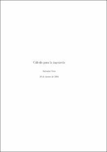Portada Cálculo para la ingeniería