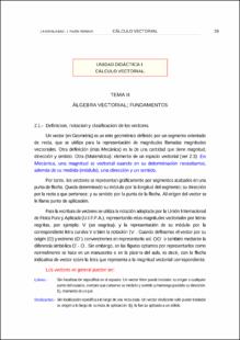Portada Calculo vectorial. Unidad didáctica I