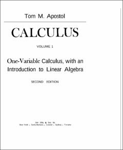 Portada Calculus. Volume 1. One-Variable Calculuswith an Introduction to Linear Algebra